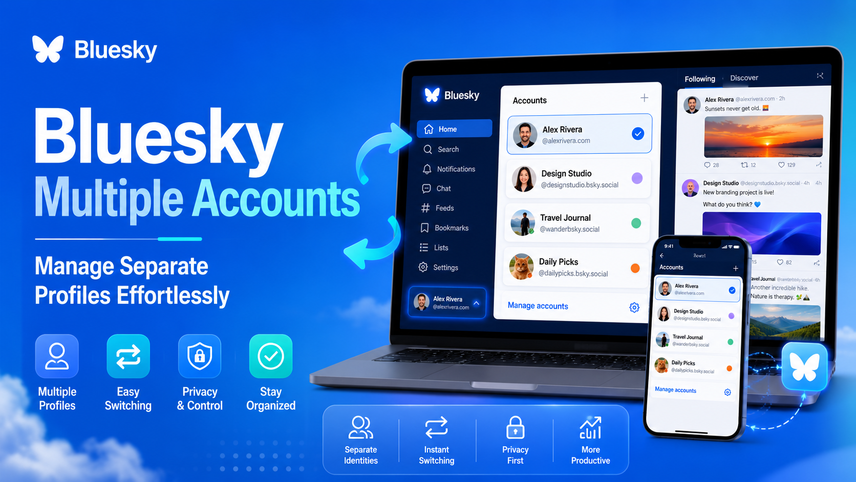 Bluesky Multiple Accounts: Manage Separate Profiles