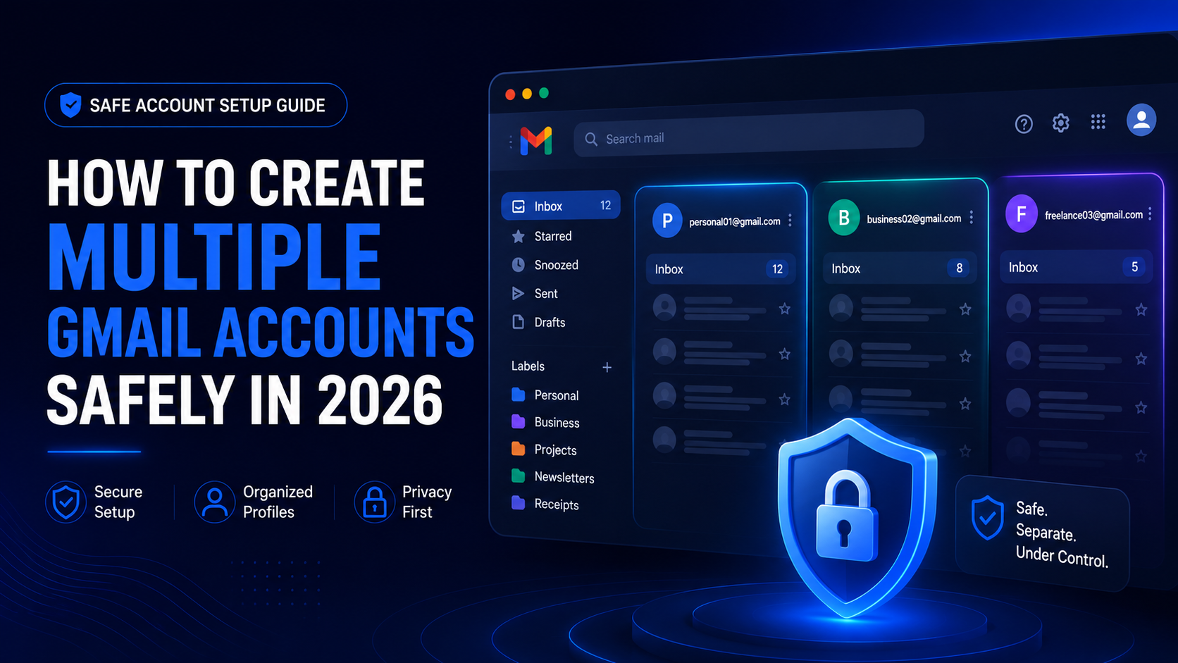 How to Create Multiple Gmail Accounts Safely in 2026