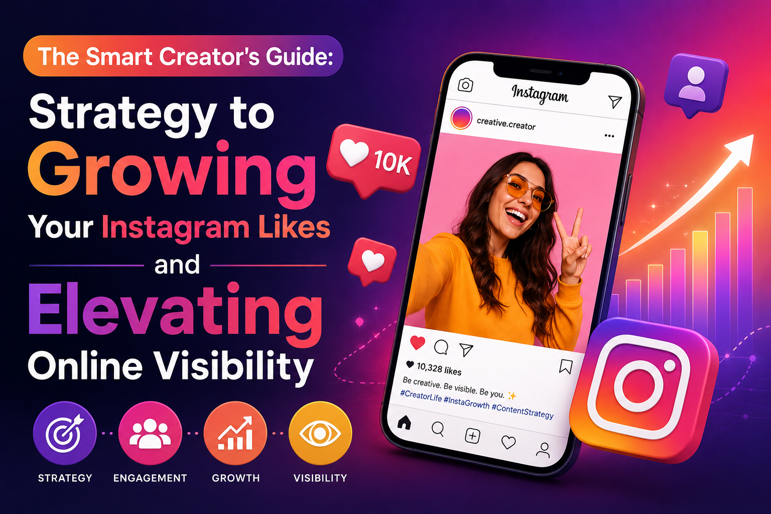 The Smart Creator's Guide: Strategy to Growing Your Instagram Likes and Elevating Online Visibility